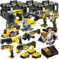 18V Cordless 10-Piece Tool Kit with 3 x 5.0Ah Batteries and 3 Carry Cases
