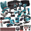 18V Cordless 11-Piece Tool Kit with 3 x 5.0Ah Batteries and 100-Piece Accessory Set