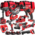 18V Cordless 11-Piece Tool Kit with 3 x 5.0Ah Batteries and 2 Extra-Large Bags