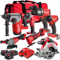 18V Cordless 7-Piece Tool Kit with 3 x 5.0Ah Batteries and Multi-Tool