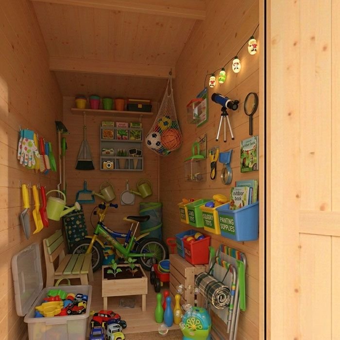 44mm Timber Garden Log Cabin with Side Storage - image 5