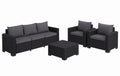5 Seater Recycled Plastic Outdoor Lounge Set - Grey