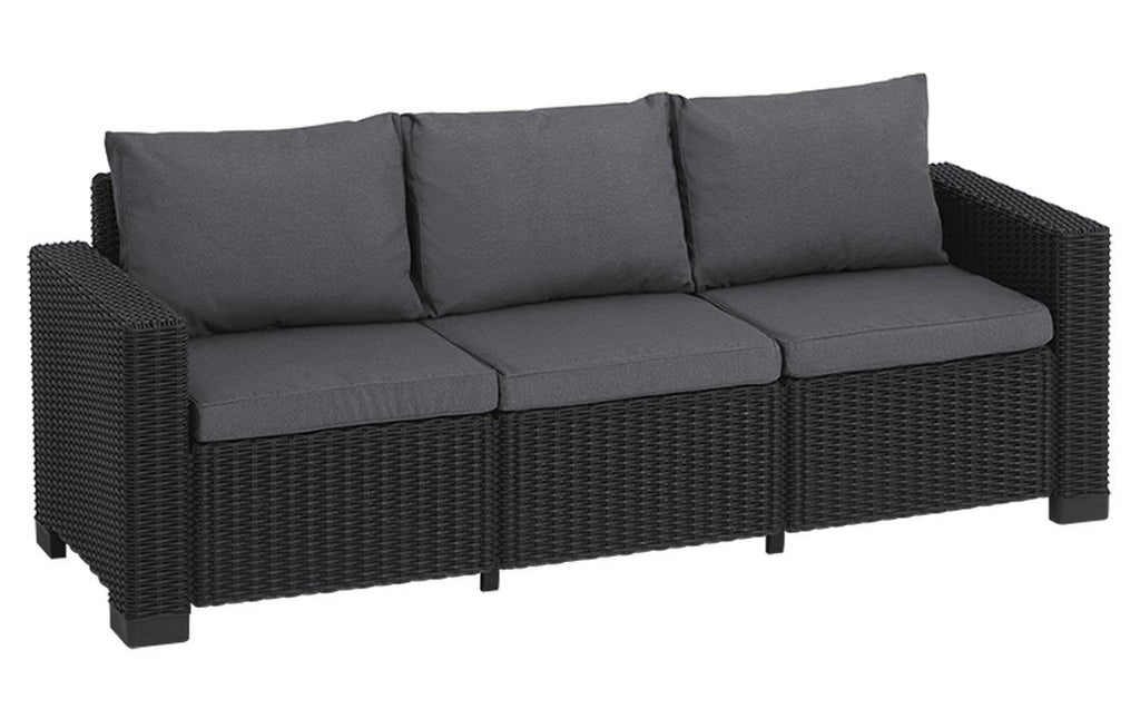 5 Seater Recycled Plastic Outdoor Lounge Set - Grey - view 2