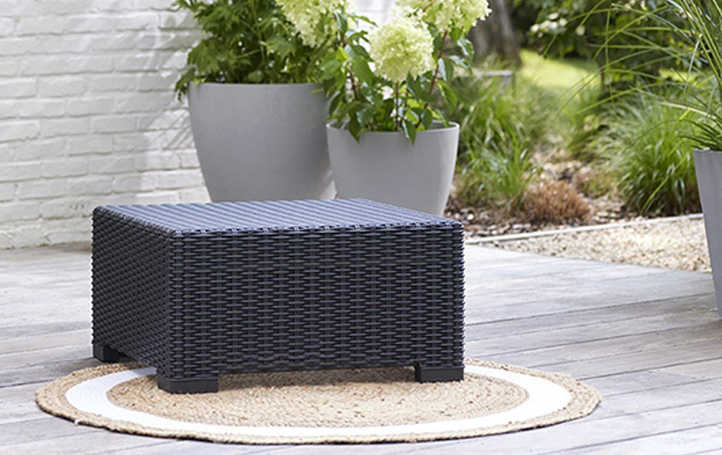 5 Seater Recycled Plastic Outdoor Lounge Set - Grey - view 6