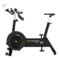 Air resistance indoor cycle ergometer with performance monitor