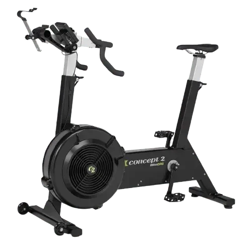 Air resistance indoor cycle ergometer with performance monitor - view 2