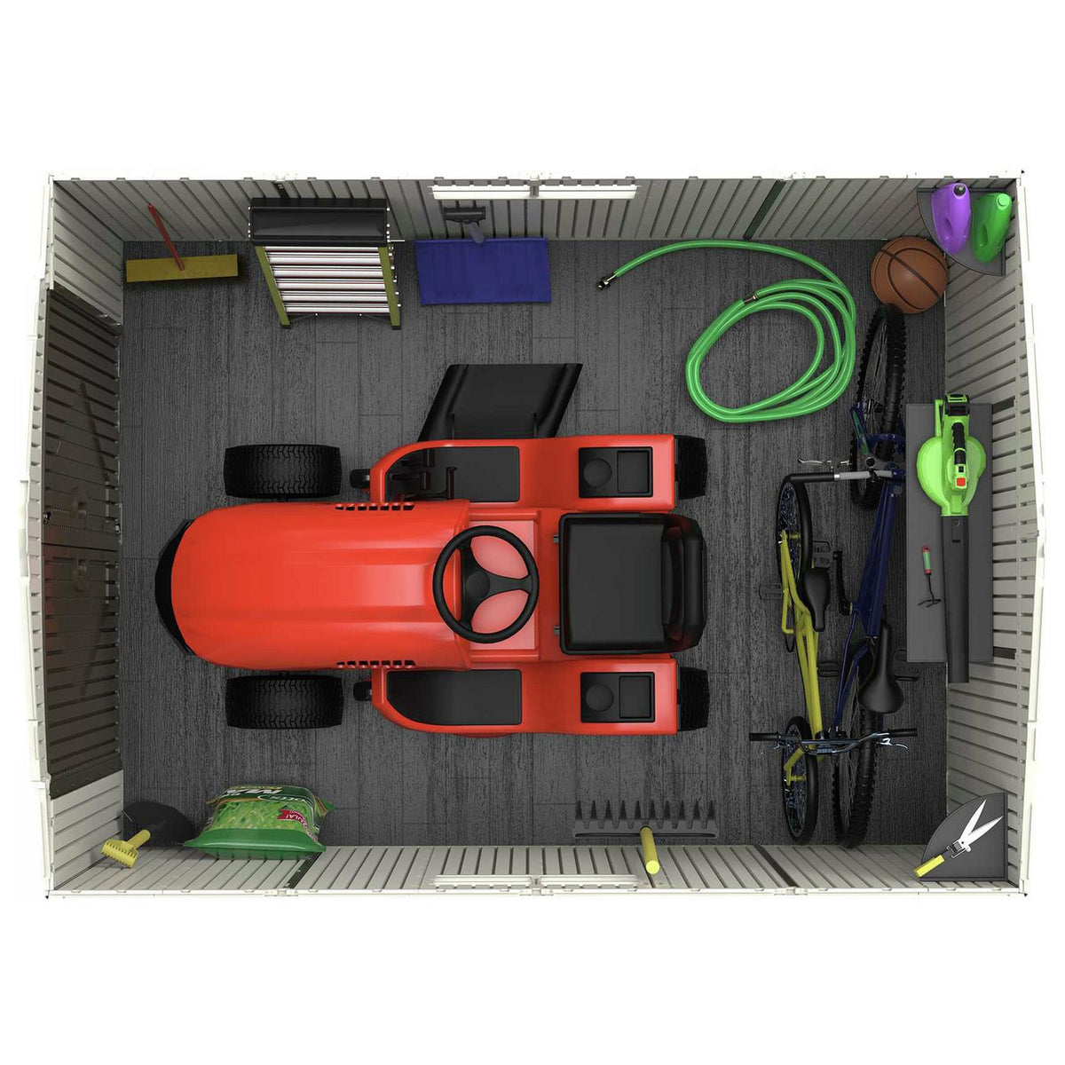 Apex Roof Plastic Resin Garden Shed 2.1 x 2.9 m (7 x 9.5 ft) - image 9