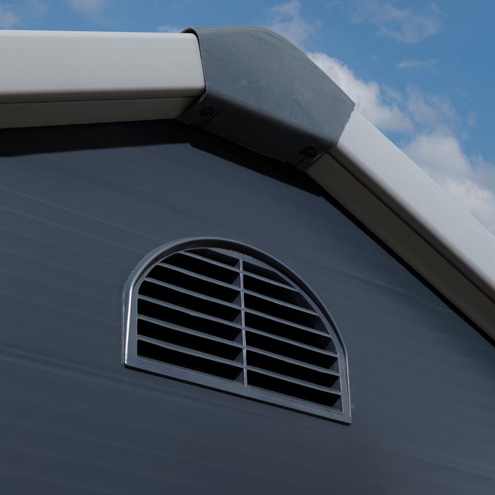 Apex Roof Polypropylene Garden Shed 2.4 x 1.9 m (8 x 6 ft) - Dark Grey - image 10