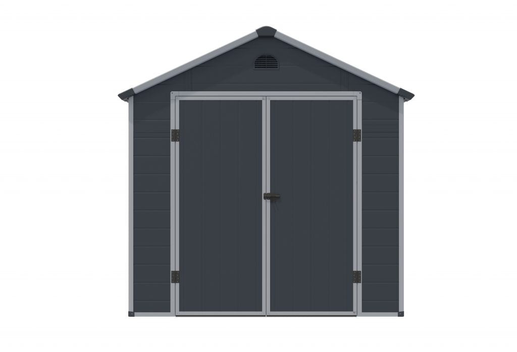 Apex Roof Polypropylene Garden Shed 2.4 x 1.9 m (8 x 6 ft) - Dark Grey - image 6