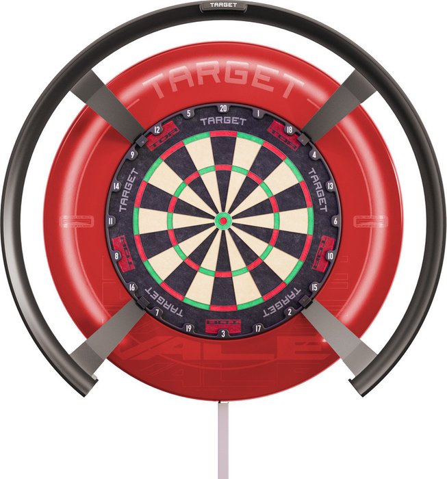 Automatic dart scoring system with four HD cameras and LED light ring