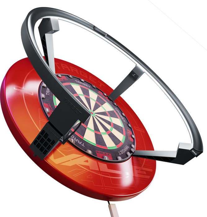 Automatic dart scoring system with four HD cameras and LED light ring - view 2