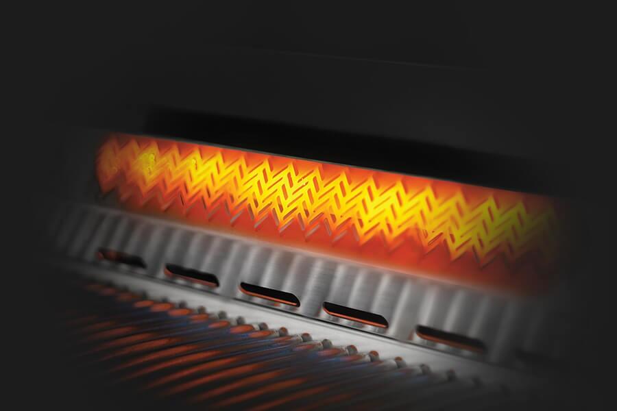 Built-in gas barbecue 81 cm with rear infrared rotisserie burner - view 7