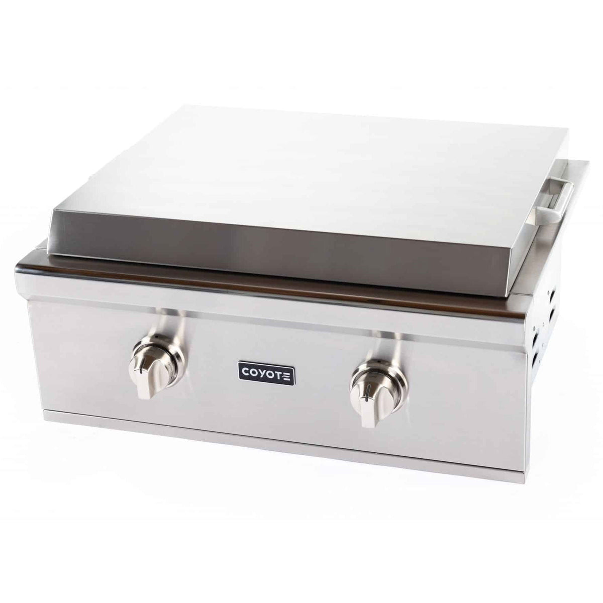 Built-in gas flat top griddle 76 cm stainless steel