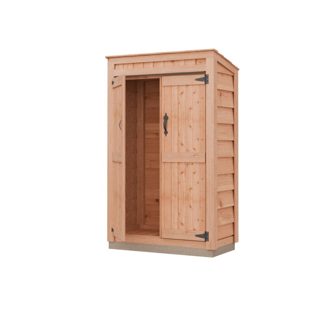 Cedar Wood Garden Storage Chalet 4 x 2 ft with Shingled Roof - image 2