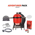 Ceramic Kamado Charcoal BBQ 61 cm with Cart and Rotisserie Accessory Pack - image 1