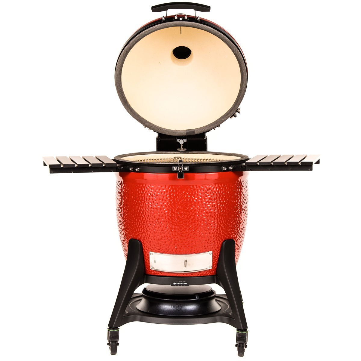 Ceramic Kamado Charcoal BBQ 61 cm with Cart and Rotisserie Accessory Pack - image 3