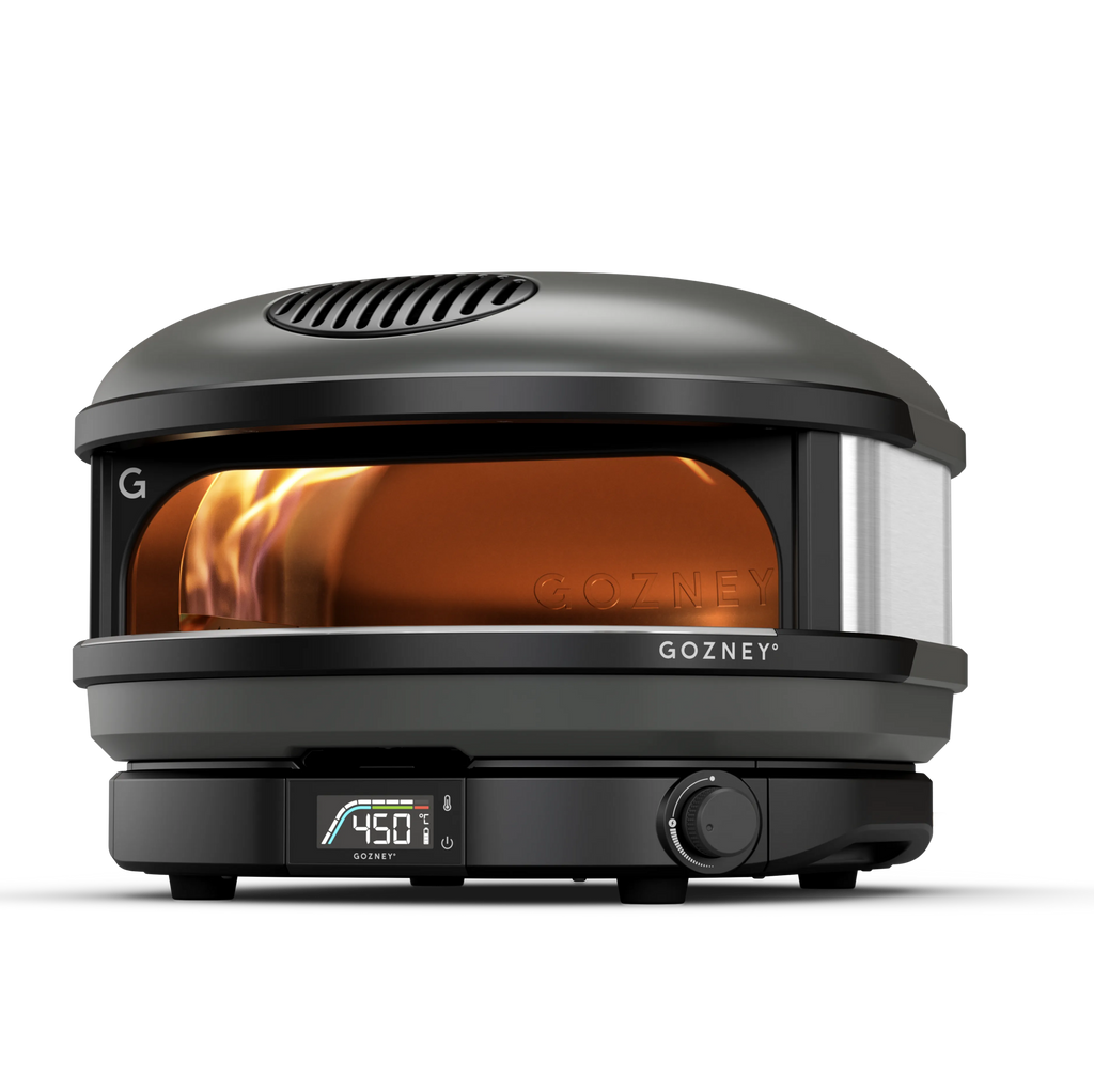 Compact Outdoor Gas Pizza Oven for 14 Inch Pizzas with Rolling Flame - Black - image 1