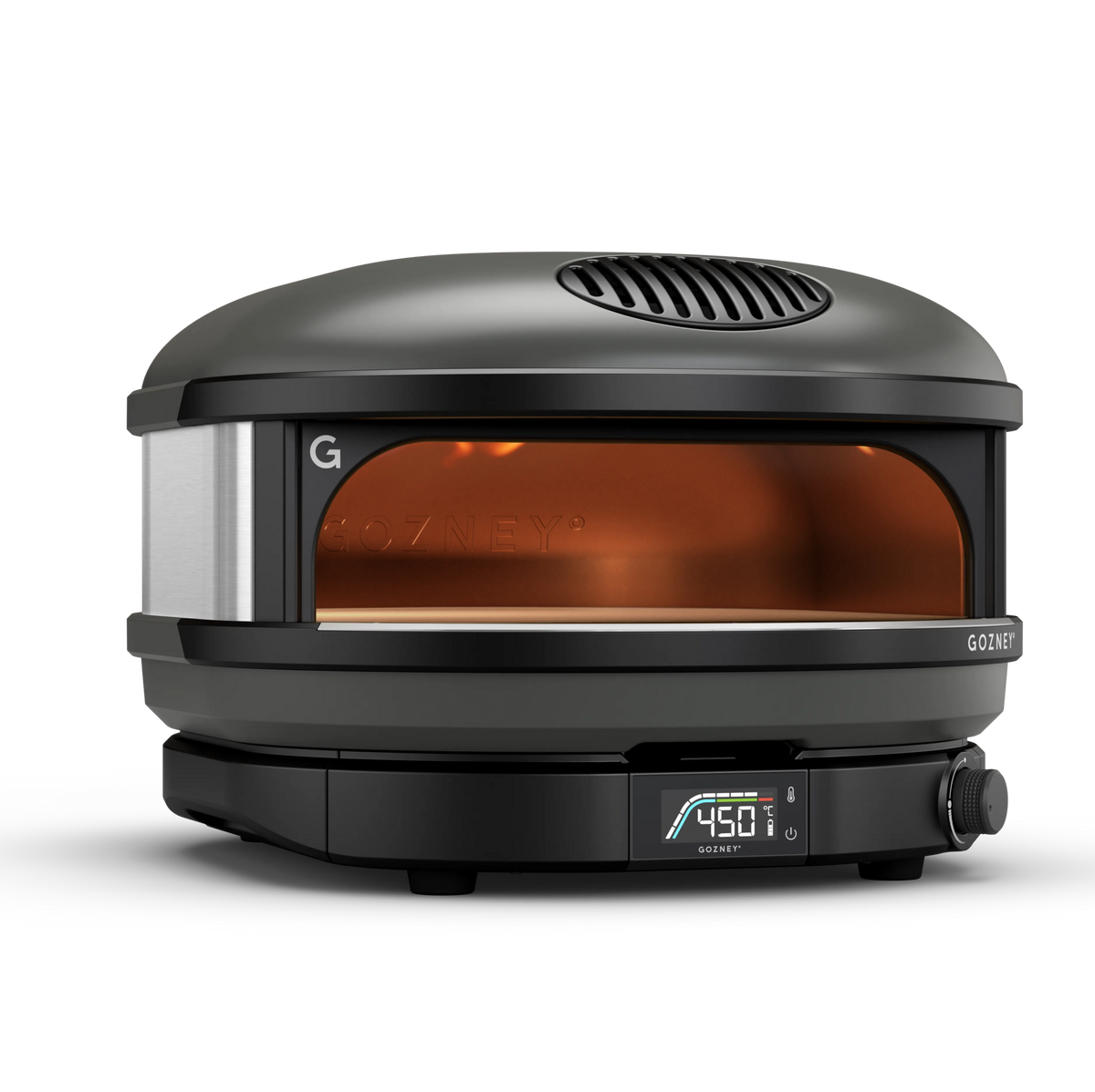 Compact Outdoor Gas Pizza Oven for 14 Inch Pizzas with Rolling Flame - Black - image 2