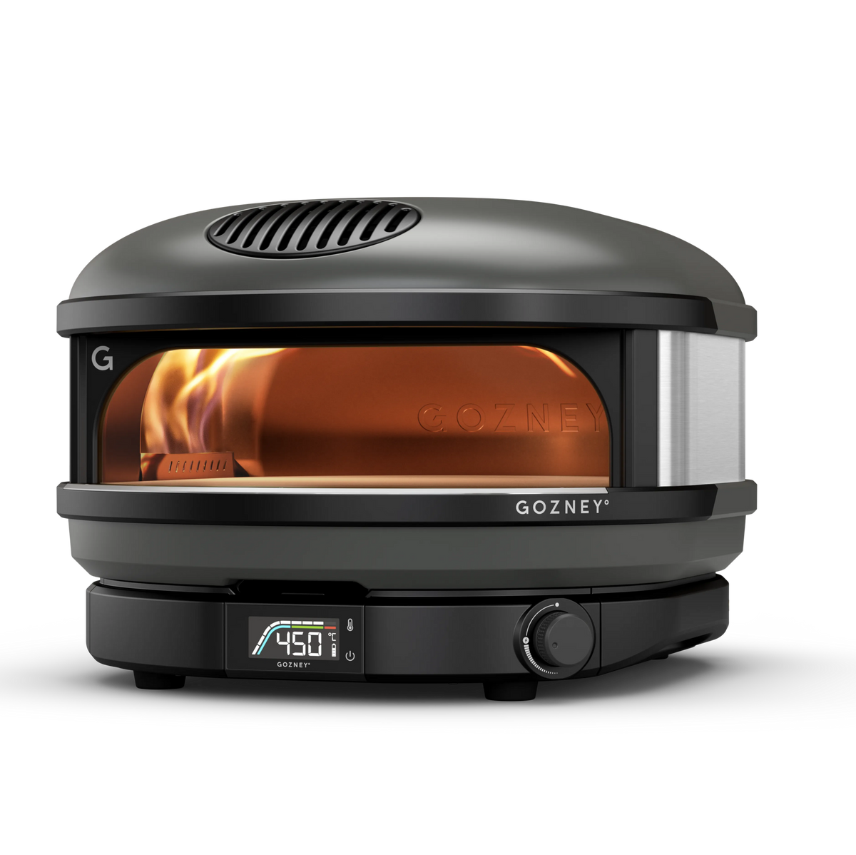 Compact Outdoor Gas Pizza Oven for 14 Inch Pizzas with Rolling Flame - Black - image 3