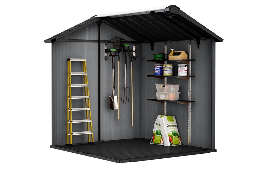 Composite Apex Garden Shed 7 x 7.5ft Brown - image 2