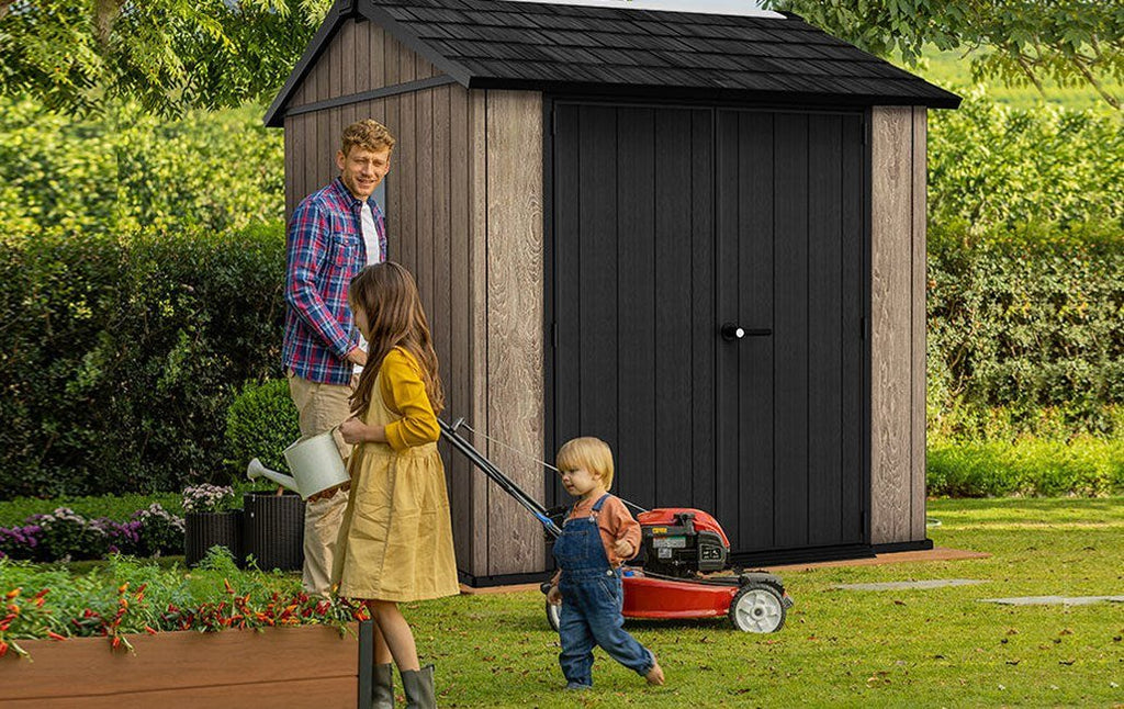 Composite Apex Garden Shed 7 x 7.5ft Brown - image 3