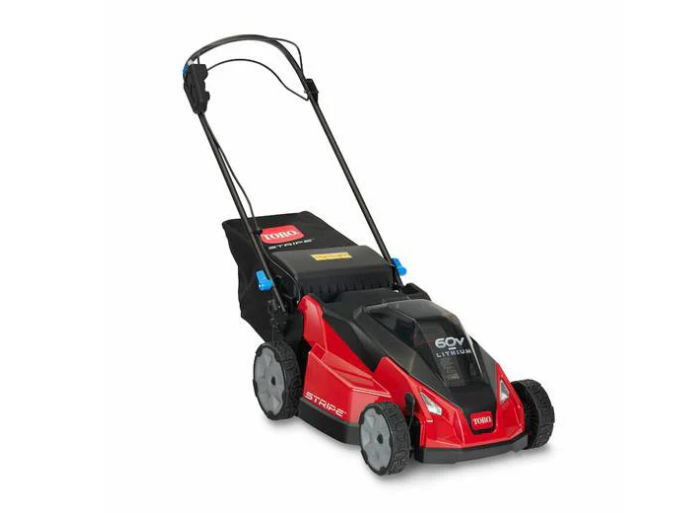 Cordless Self-Propelled Lawn Mower with Striping Roller