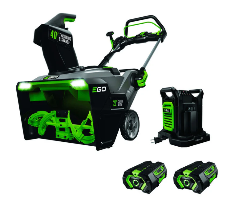 Cordless Snow Blower 53 cm with Batteries