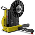 Direct-drive smart trainer in yellow racing colourway