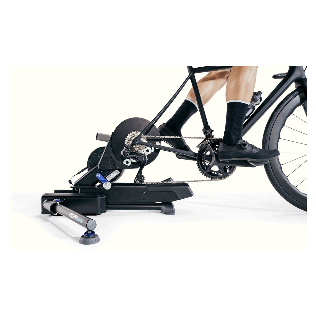 Direct-drive smart trainer with fore-aft motion and side-to-side sway - view 6