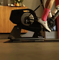 Direct-drive smart trainer with motion platform and 11-speed cassette