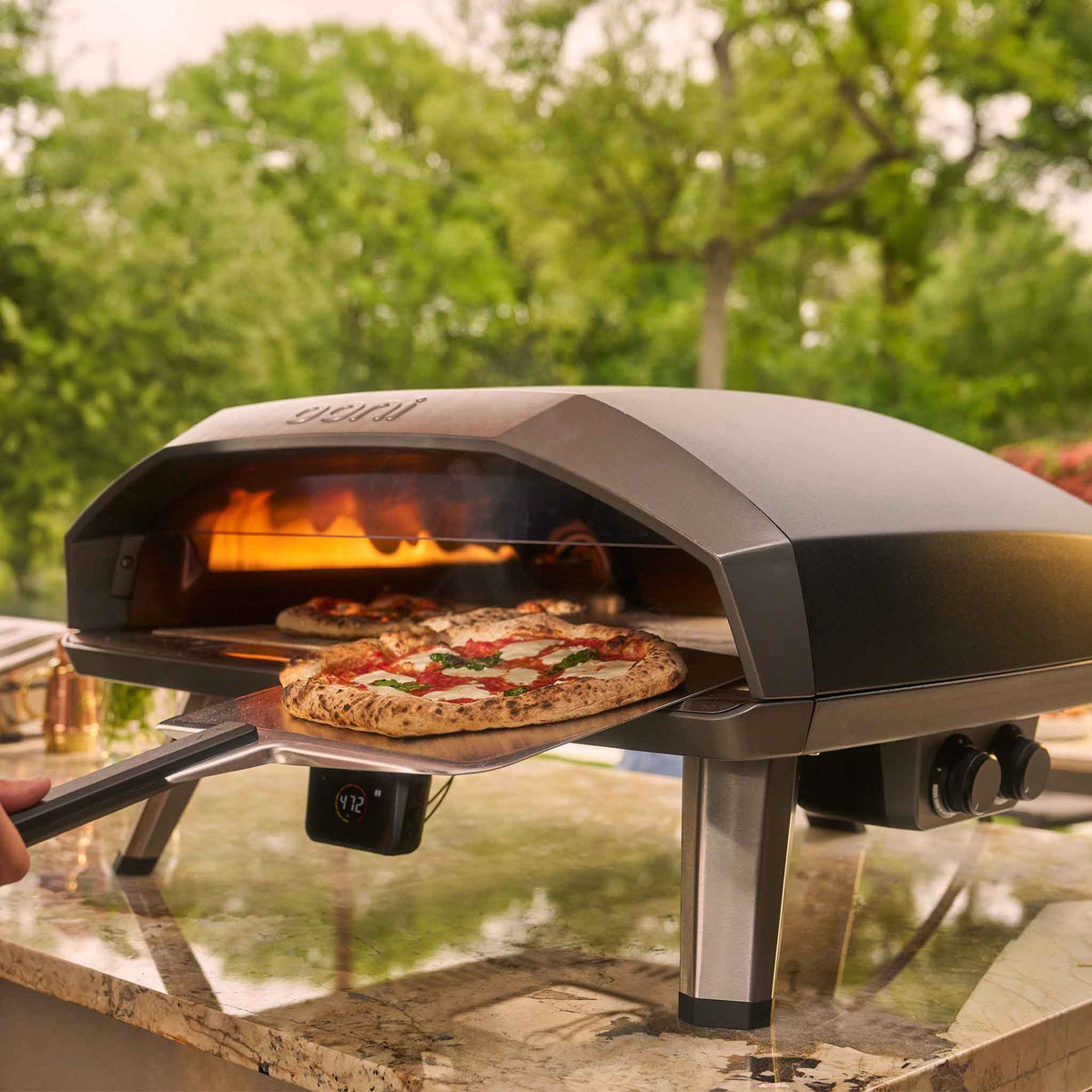 Dual-Burner Gas Pizza Oven 24 Inch Cooking Area with Bluetooth Temperature Hub - image 3