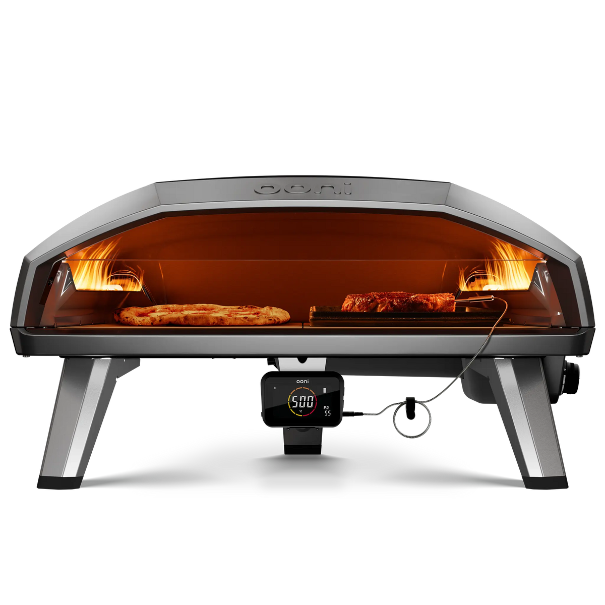 Dual-Burner Gas Pizza Oven 24 Inch Cooking Area with Bluetooth Temperature Hub - image 6