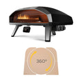 Dual-Burner Gas Pizza Oven 24 Inch with Rotating Pizza Stone Bundle - image 1