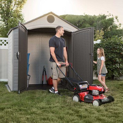 Dual-Wall HDPE Garden Shed 2.4 x 1.5 m (8 x 5 ft) with Steel-Reinforced Doors - image 2
