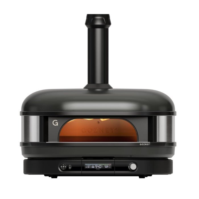 Extra-Large Pizza Oven for Wood, Gas and Charcoal with Twin Meat Probes - Black