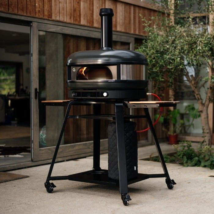 Extra-Large Pizza Oven for Wood, Gas and Charcoal with Twin Meat Probes - Black - view 3
