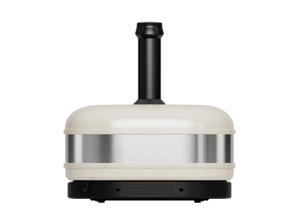 Extra-Large Wood, Gas and Charcoal Pizza Oven with Digital Display - Beige - image 4