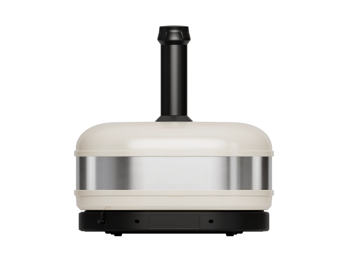 Extra-Large Wood, Gas and Charcoal Pizza Oven with Digital Display - Beige - image 4