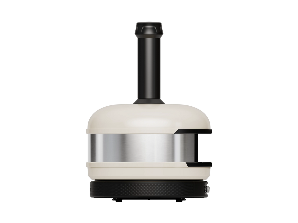 Extra-Large Wood, Gas and Charcoal Pizza Oven with Digital Display - Beige - image 5