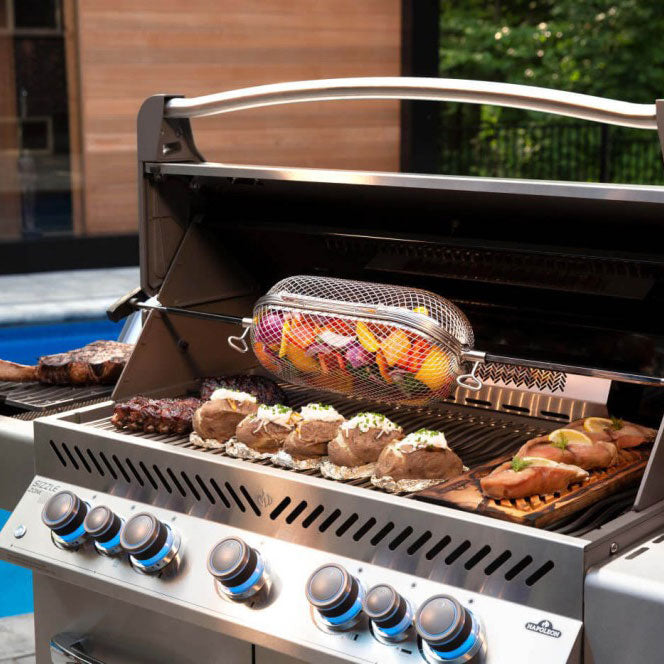 Five-Burner Stainless Steel Gas Barbecue 92,000 BTU with Rotisserie Kit - view 5