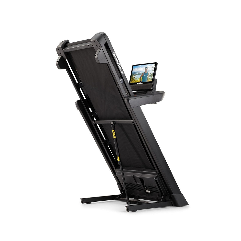 Folding treadmill with 20 km/h, 0-12% incline and tilting HD touchscreen - view 3