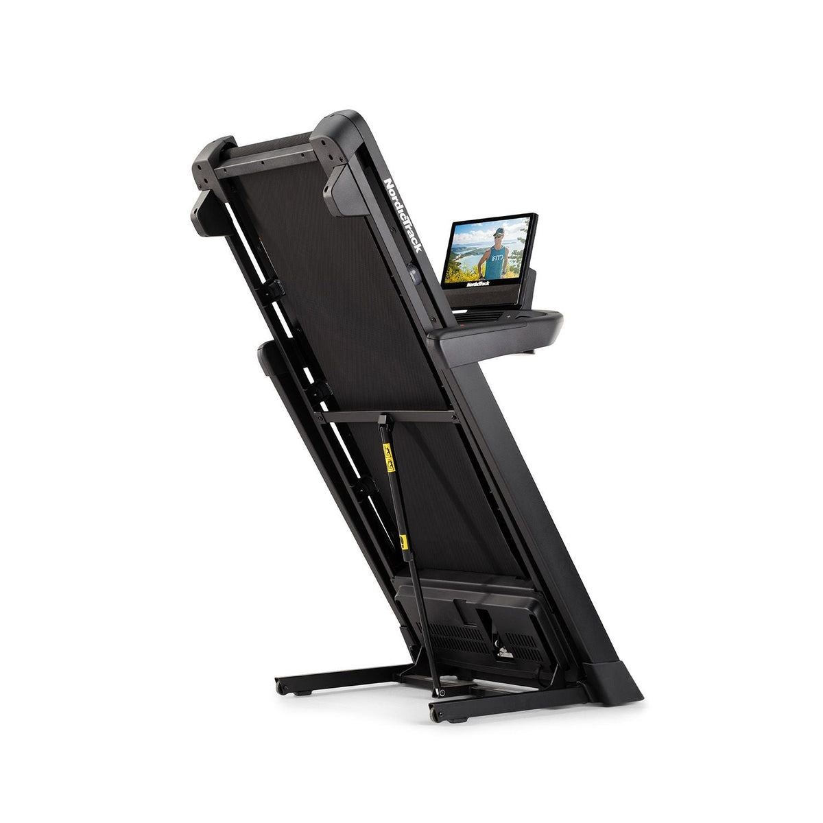 Folding treadmill with 20 km/h, 0-12% incline and tilting HD touchscreen - view 3