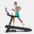 Folding treadmill with 20 km/h, 15% incline, speakers and fan