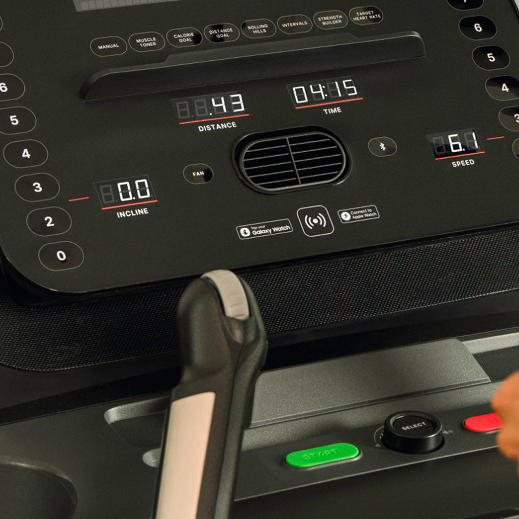Folding treadmill with 20 km/h, 15% incline, speakers and fan - view 13