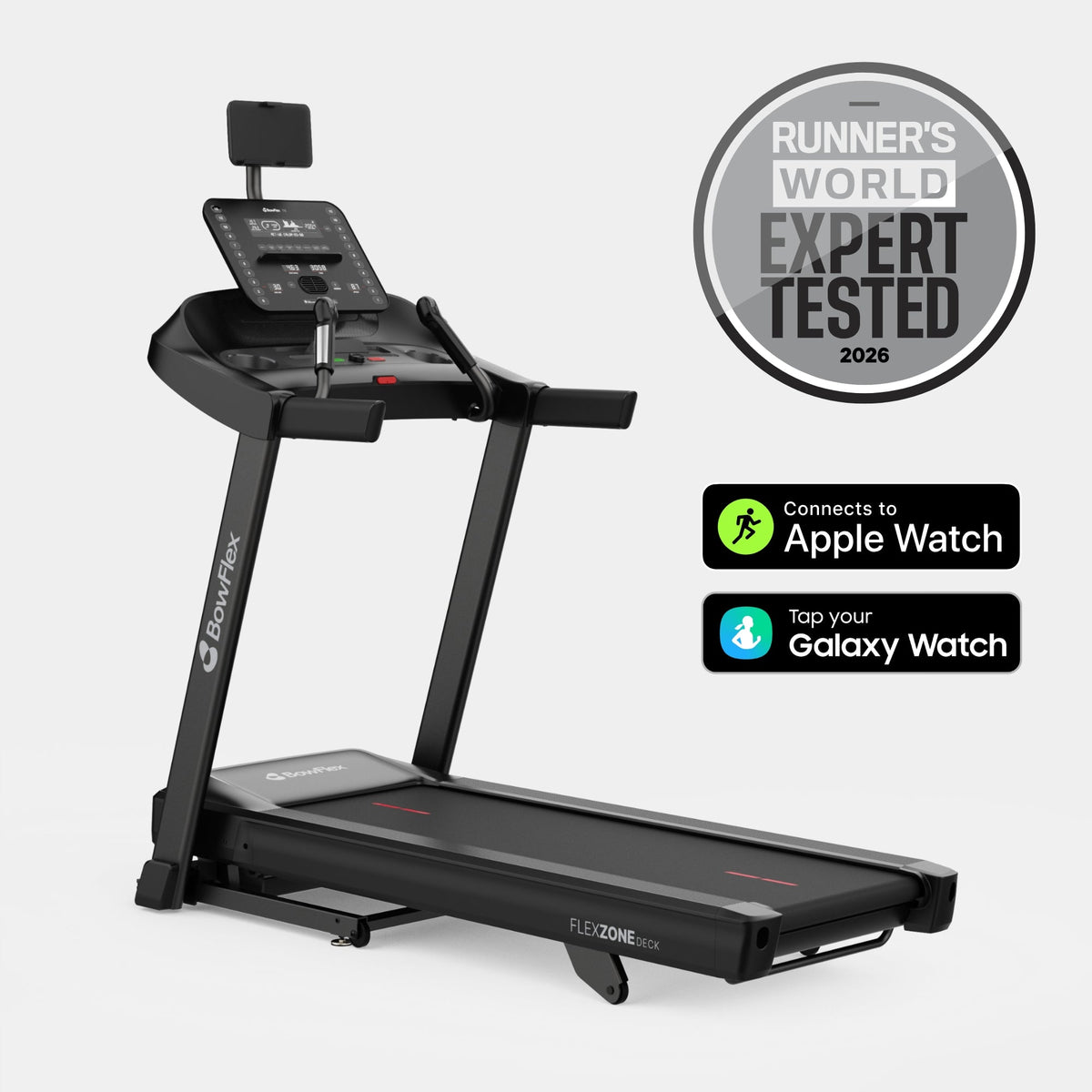 Folding treadmill with 20 km/h, 15% incline, speakers and fan - view 2