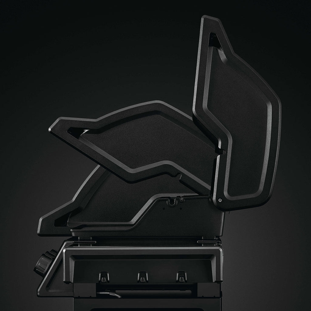 Four-Burner Gas Barbecue 38,000 BTU with Folding Side Shelves - Black - image 6