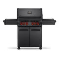 Four-Burner Gas Barbecue with Infrared Side and Rear Burners - Matte Black - image 1