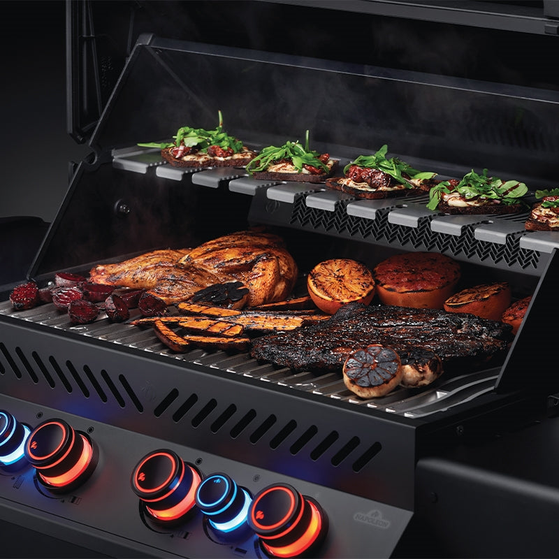 Four-Burner Gas Barbecue with Infrared Side and Rear Burners - Matte Black - image 3