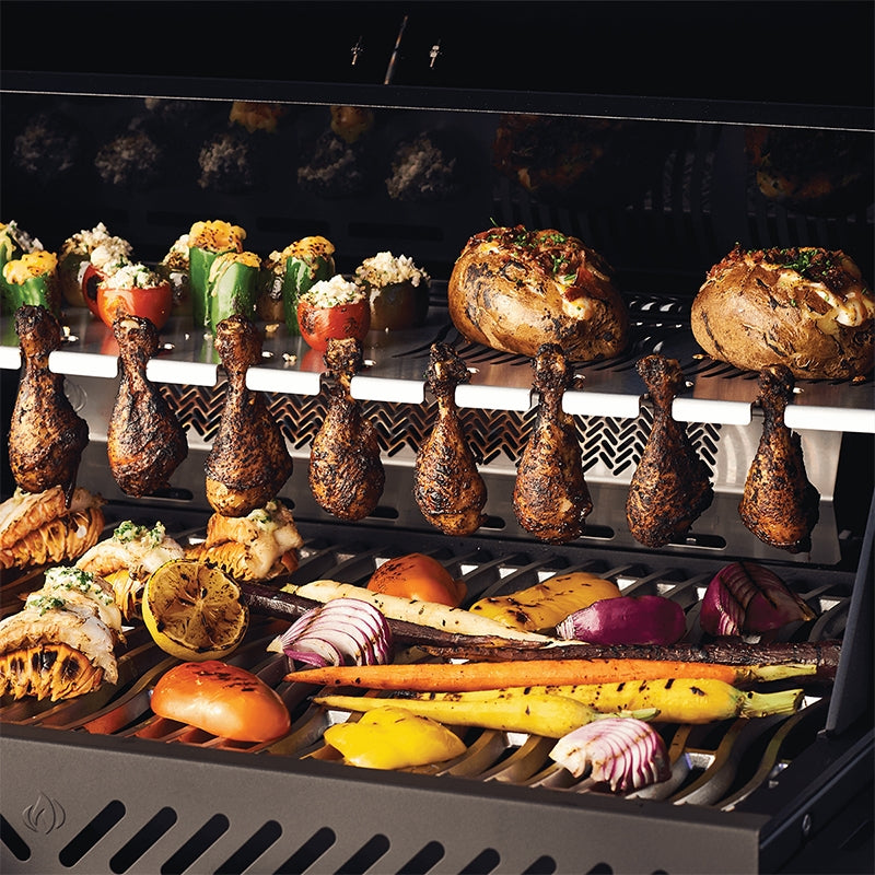 Four-Burner Gas Barbecue with Infrared Side and Rear Burners - Matte Black - image 5