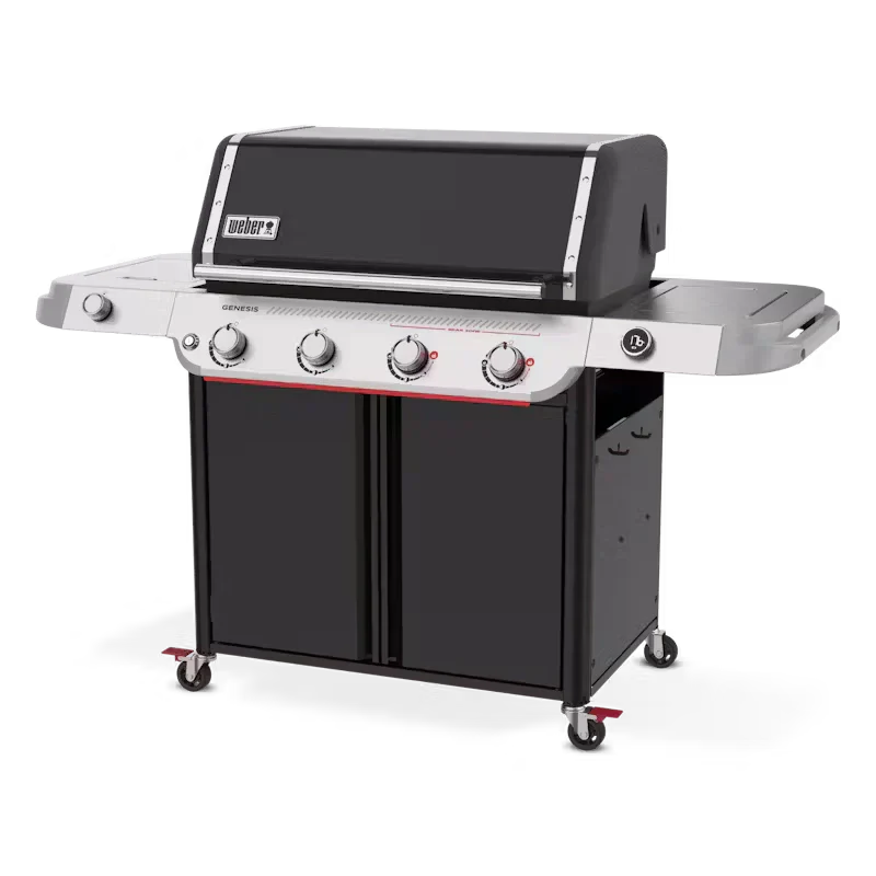 Four-Burner Gas Barbecue with Side Burner and Digital Thermometer - view 2